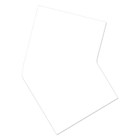 Ergomat DuraStripe Supreme 4in 45 degrees Angle Corners White, 30PK DSV-C4-W-45Angle-KIT